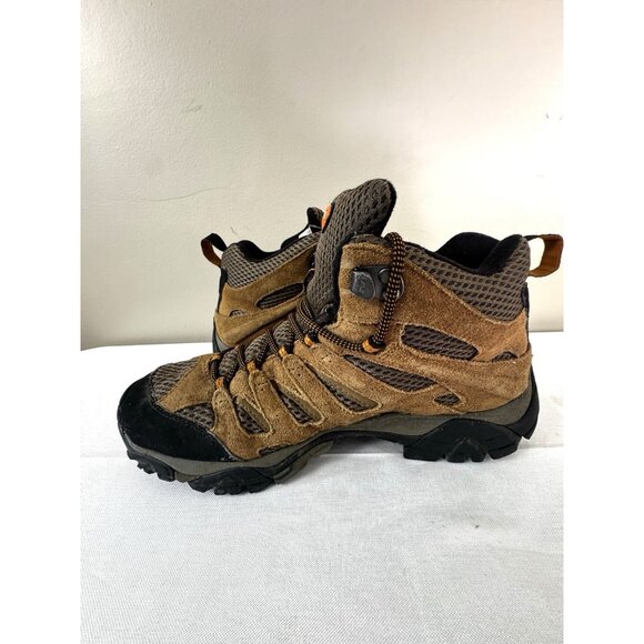 Merrell Mens Brown Earth Performance Waterproof Hiking Shoes 8 Gorp Boots Trails - Picture 15 of 16